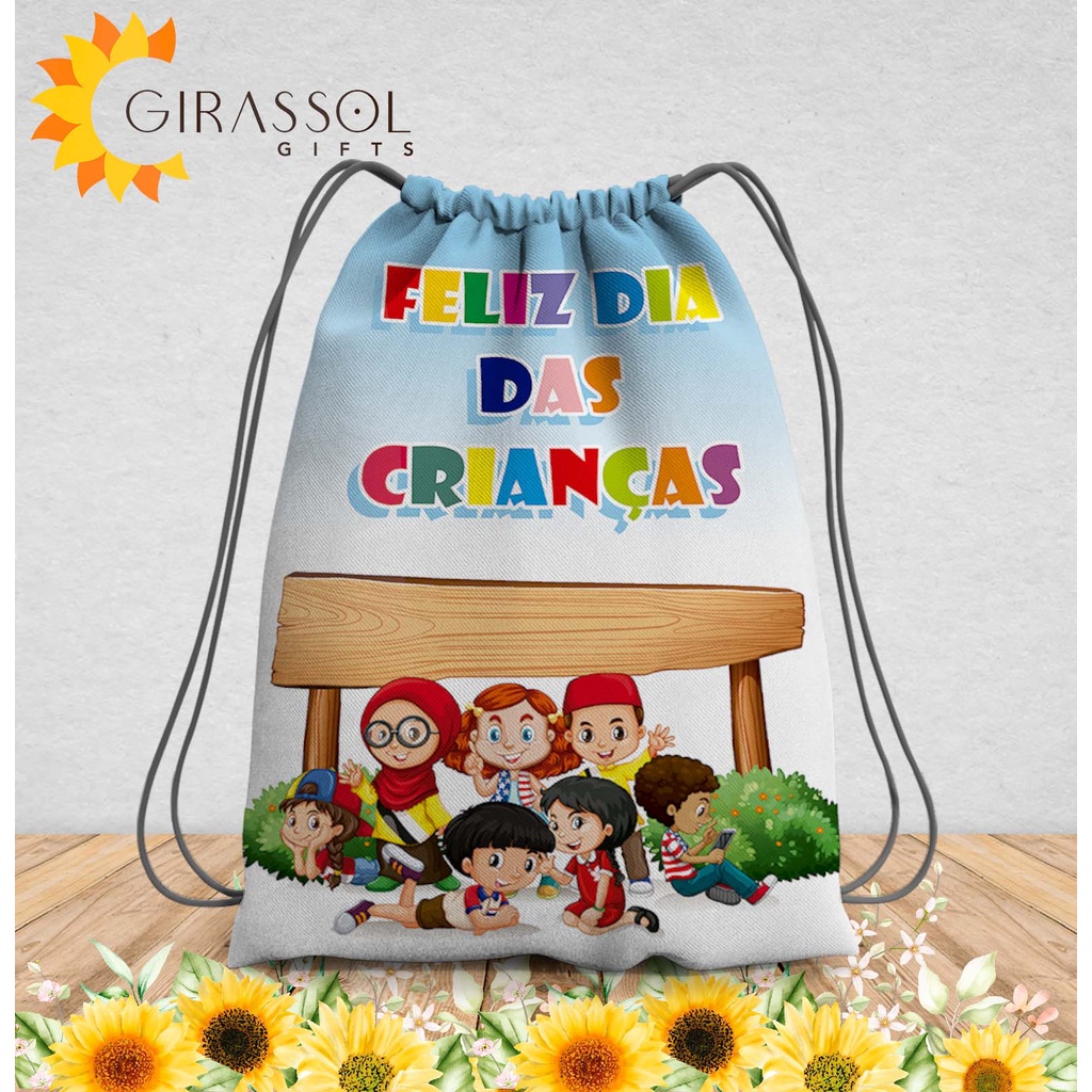 Kit 100 unidades de mochilinhas personalizadas | Shopee Brasil