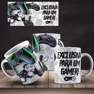 Caneca Exclusiva Para Um Gamer - Caneca Porcelana Presente