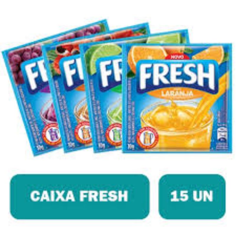 Suco Fresh Refresco Caixa Com 15 Unidades