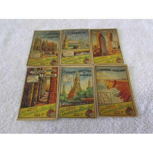 Estampas Eucalol Série 181 - Curiosidades Mundiais
