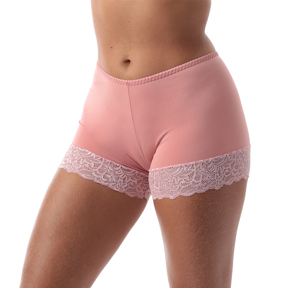 Short Íntimo Com Renda Rosa Feminino Adulto