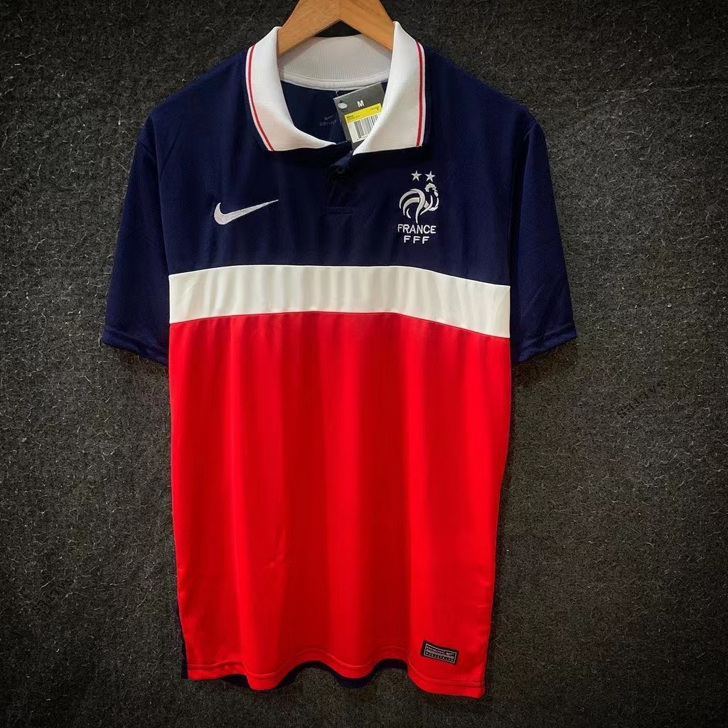 Camisa Polo França Azul 21/22 Envio Imediato | Shopee Brasil