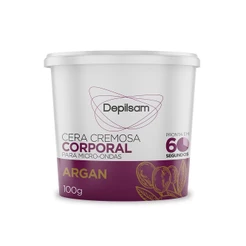 Cera Cremosa Depilsam de Micro-Ondas Argan 100G