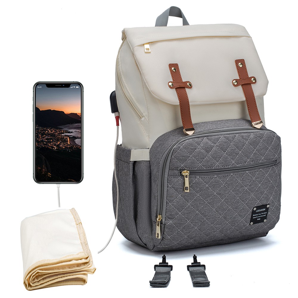 Mochila Maternidade Lequeen Dândi Smart Bolso Térmico em Oferta na Shopee
