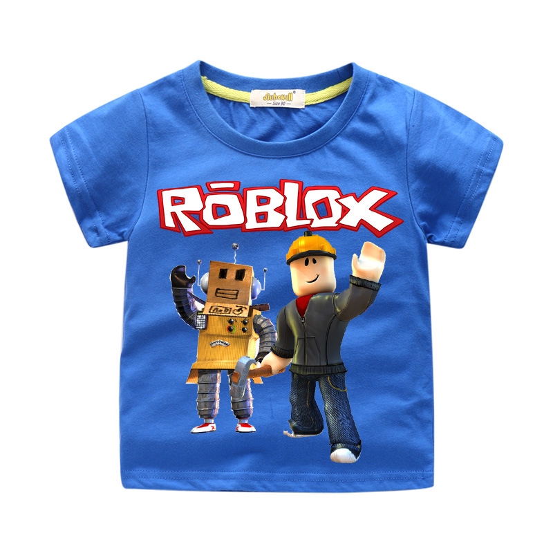 Minecraft Criancas Roupas Criancas Meninos Meninas Roblox Impresso Manga Curta T Shirt Shopee Brasil - tamanho grande menino novo ano 3d roblox minecraft t camisa