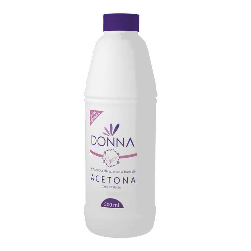 Removedor de Esmalte à Base de Acetona Donna 500ml em Oferta na Shopee
