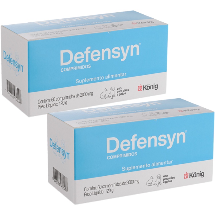 2 Complemento Alimentar Defensyn 2000mg 60 Comprimidos König