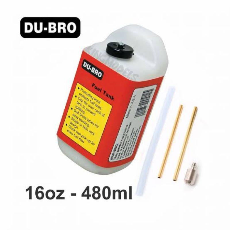Tanque Dubro 16oz 480ml Fuel dub416 Aeromodelo avião bom para motor os  aps 91 120 125 Saito Promoção  promocao