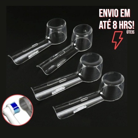 Kit 4 Capas case tampa protetora para escova Elétrica Oral B Vitality, Pro Series, Braun, Precision