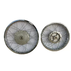 Roda Completa Dianteira / Traseira + Espelho Do Cubo + Flange + Patim + Coxim Honda Biz 125