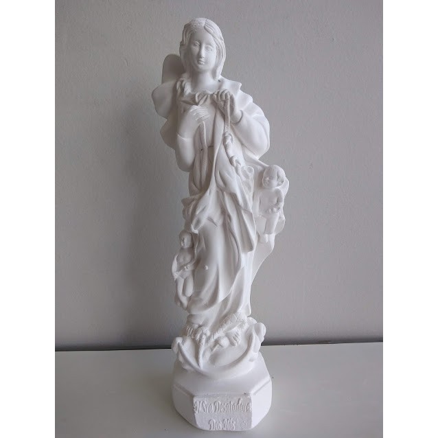 Nossa Senhora Desatadora dos Nós 30 cm para perolar, pinturas