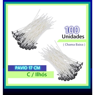 100 pavios 17cm  p/Velas Artesanais em Oferta na Shopee