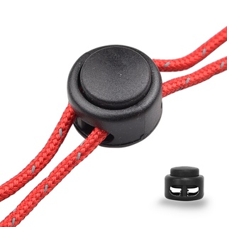 10X Trava De Cordão 5mm Toggle Stopper Clipe Grampo Fivela Primavera Captura