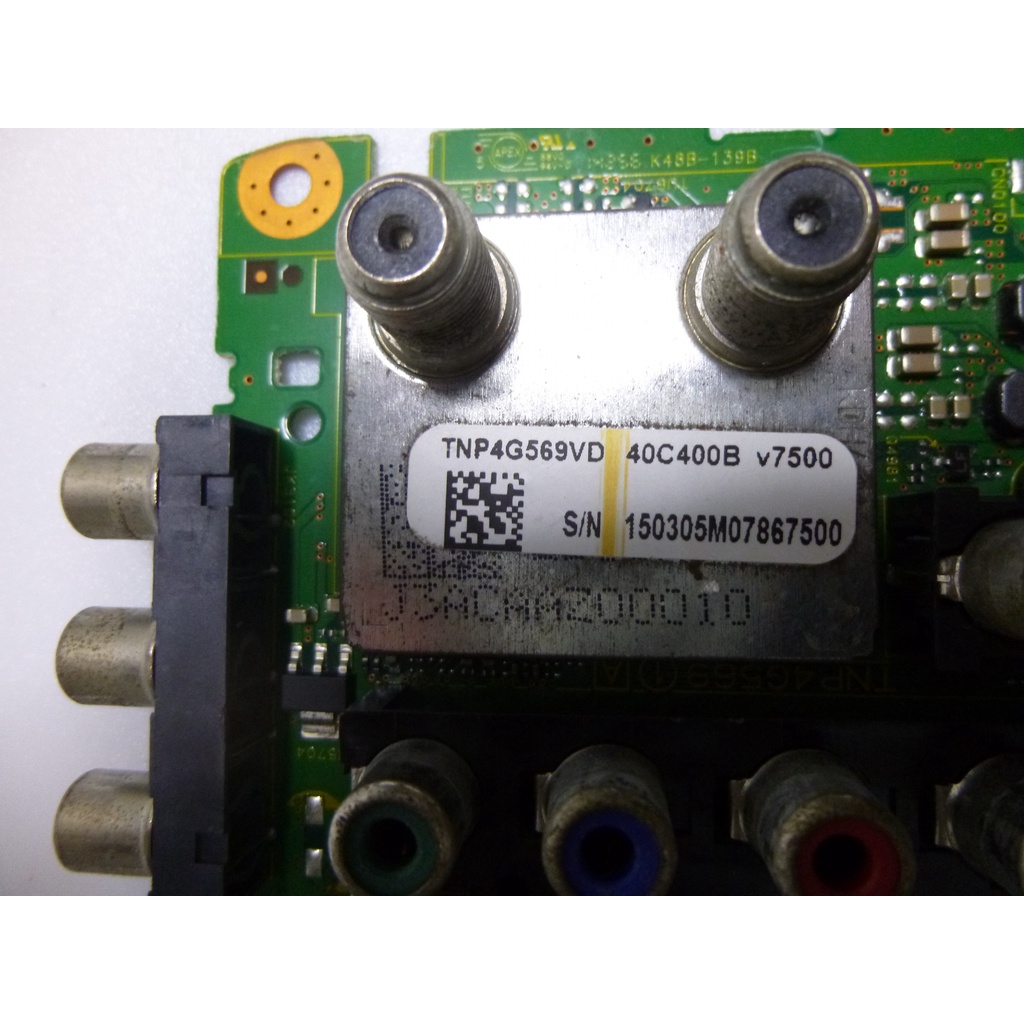 placa principal tv panasonic tc 40c400 40c400b com defeito. leia