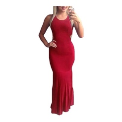 Vestidos Longo Sereia S/renda Rodado Panicat Vestido Festa