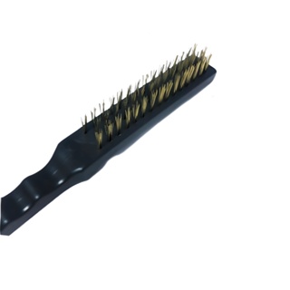 Escova de Aço 3 Fileiras com Cabo Plástico para Remoção de Resíduos Parede - Compel em Oferta na Shopee