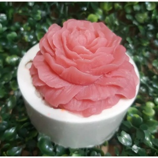 128- Moldes de silicone para sabonete, velas artesanais- ROSA G2 em Oferta na Shopee