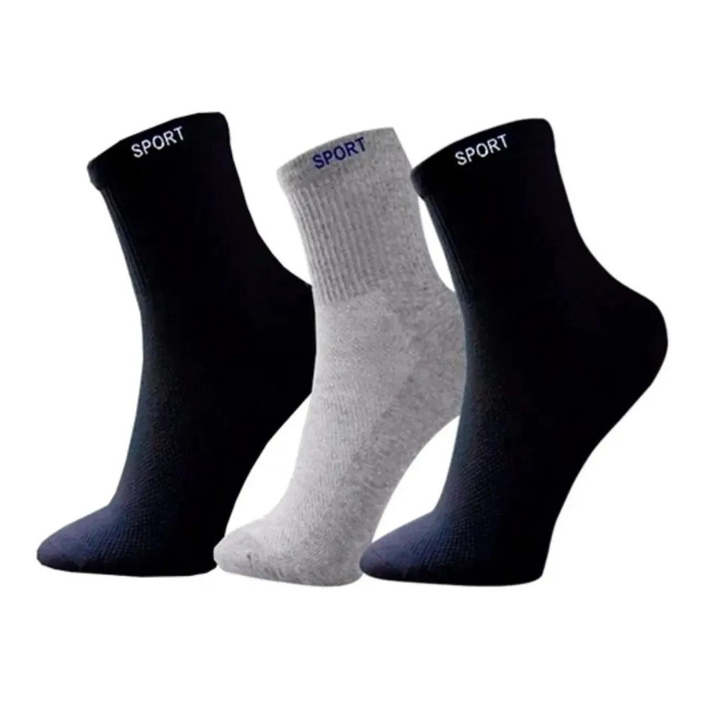 Kit Meias Masculino Cano Médio Revenda Atacado Selecione 3 , 6 ou 12 Pares