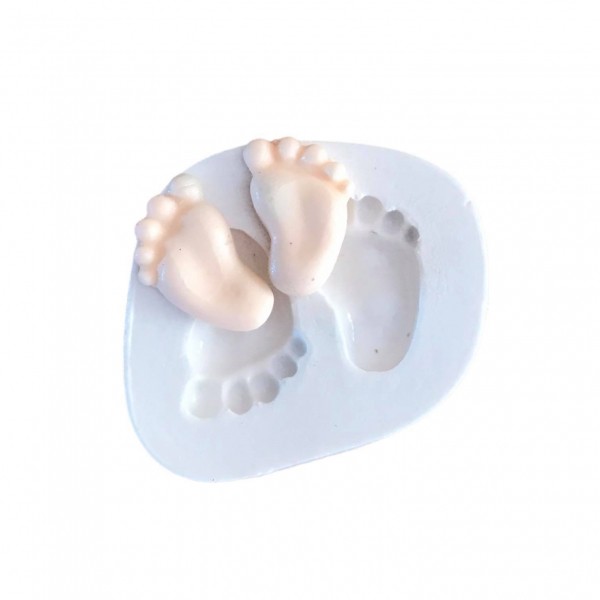 Molde De Silicone Pé De Bebê Molde Para Confeitaria Molde Para Biscuit 1355