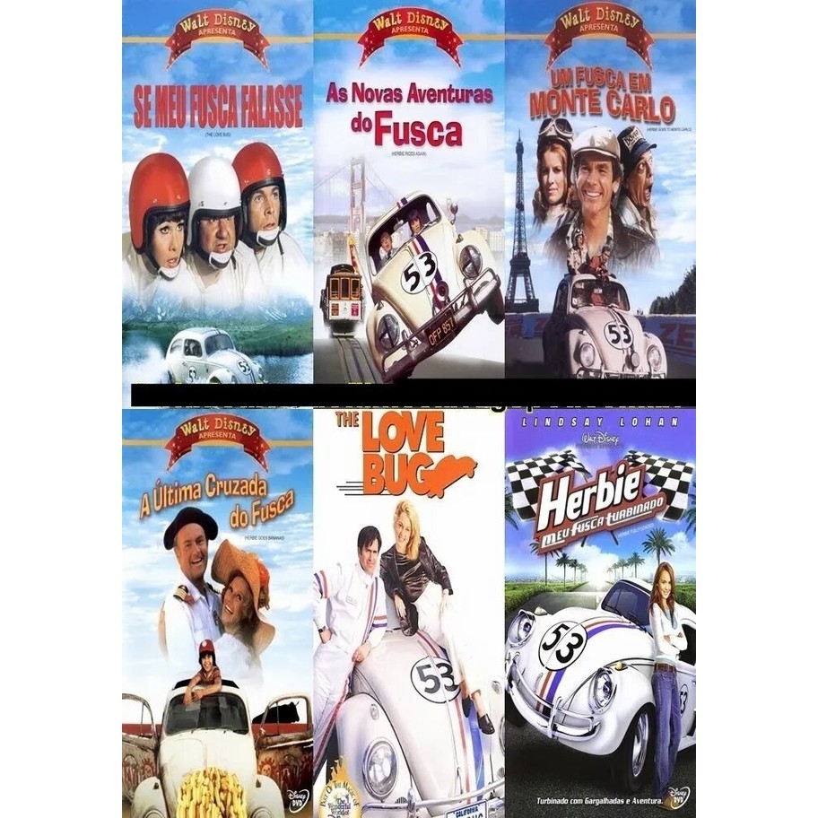 Herbie, se Meu Fusca Falasse - Coleção 5 filmes + Seriado (leia descriç*)