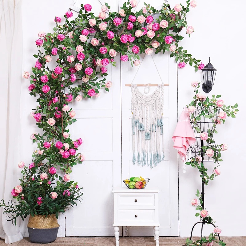 Flor Peônia Artificial Para Decoração De Festa / Casamento / Primavera /  Outono | Shopee Brasil