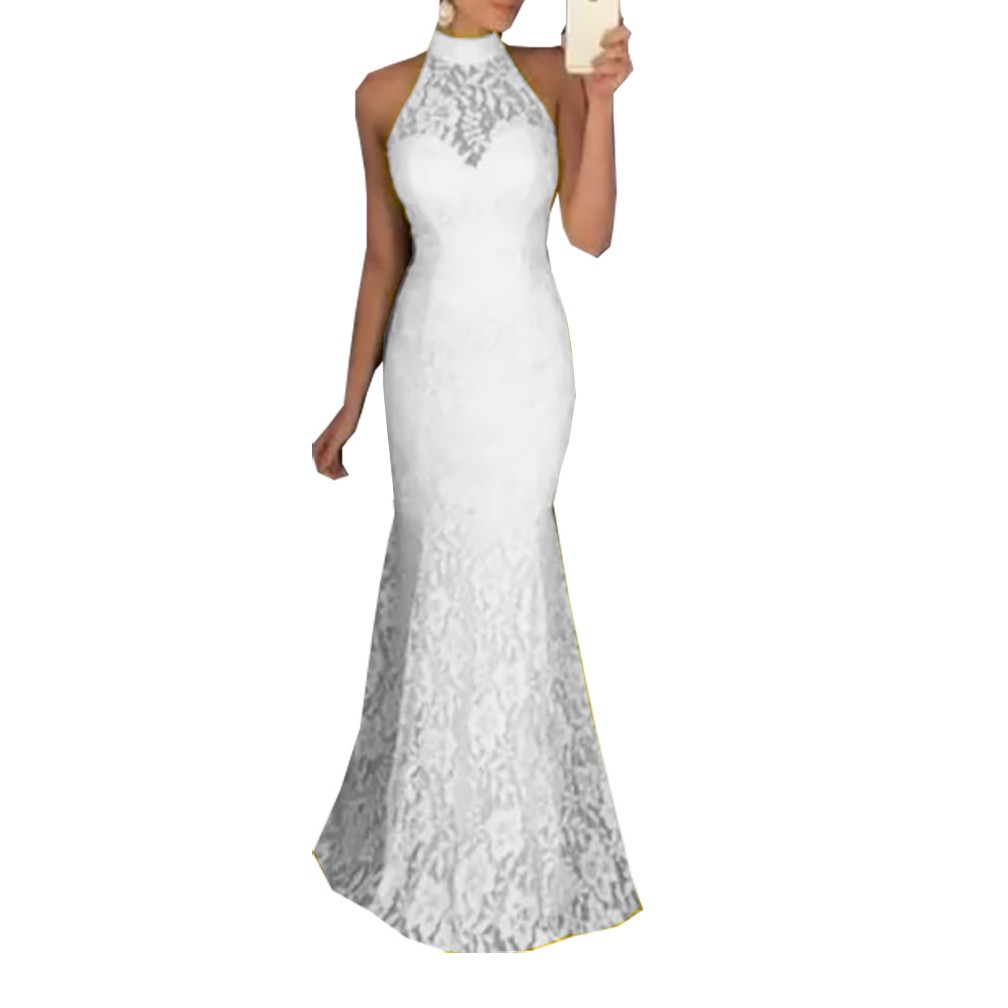 Vestido de Noiva Longo sereia Casamento Civil Pré Wedding em renda #65