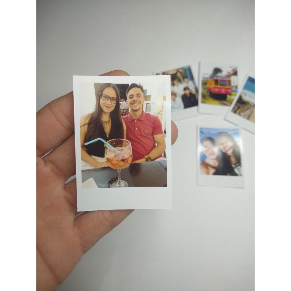 40 Mini Polaroid Formato Instax Revele Sua Foto Estilo Polaroid