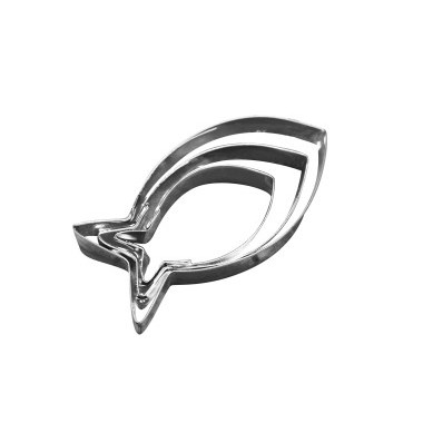 Cortador Peixe Inox (Para Corte de Massa, Pasta Americana, Artesanato)