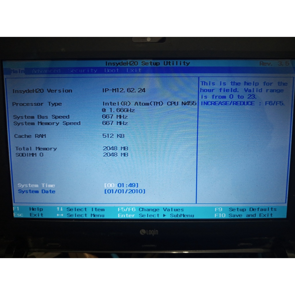 Placa Mãe Netbook Login PC A1005