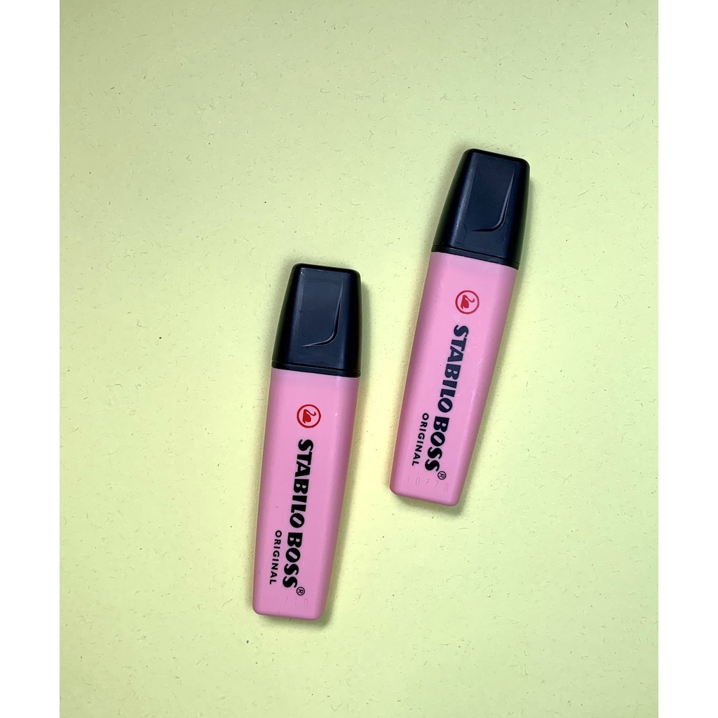 Marca texto Stabilo Boss Original Rosa pastel | Shopee Brasil