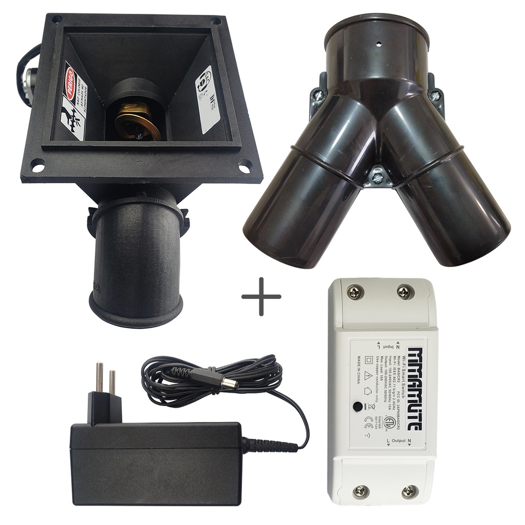 Alimentador Comedouro Automático Cavalo Cães Aves Divisor Y