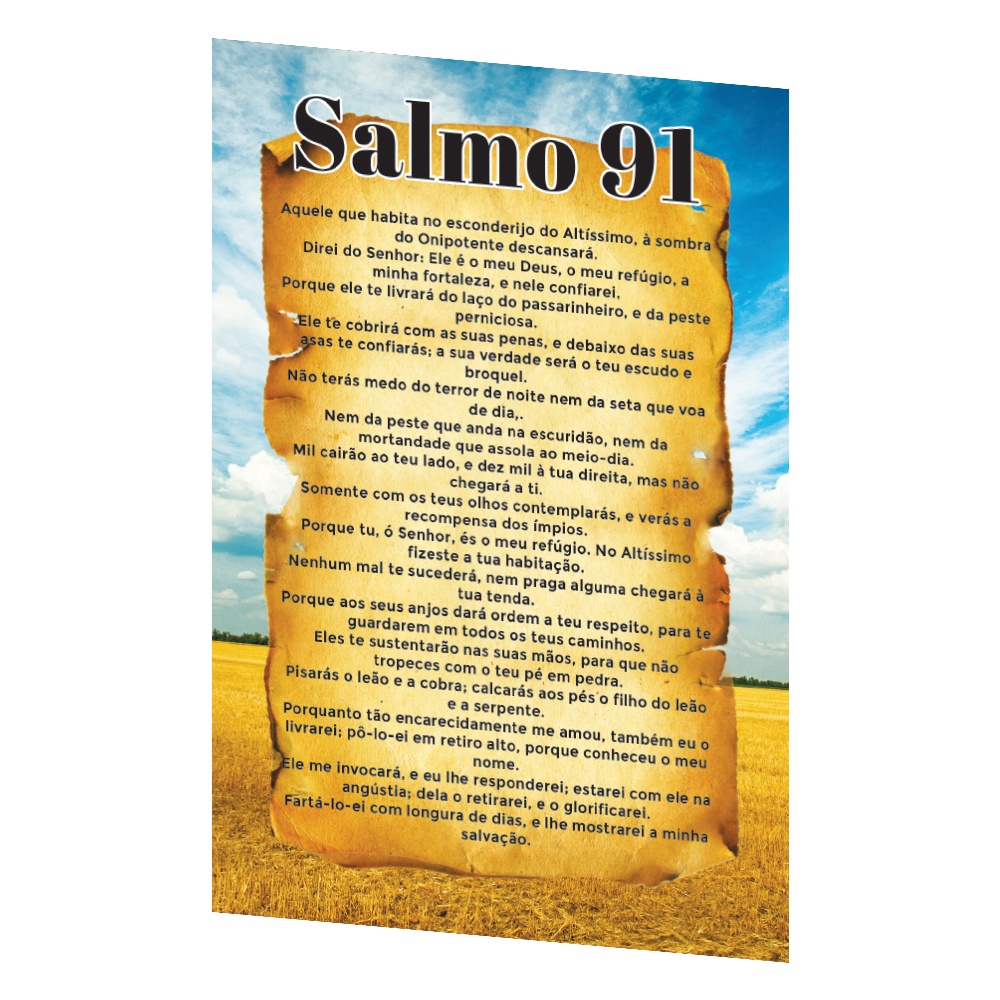 Folheto Salmo 91 Evangelístico - 10x14cm