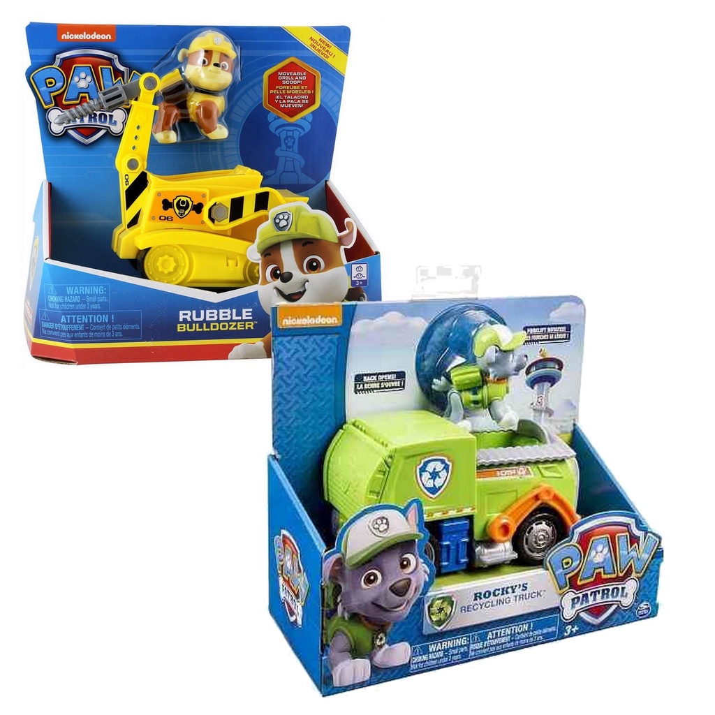 Patrulha Canina Rubble + Rocky Com Veiculo Sunny 1389