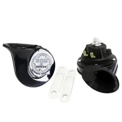 Par De Buzina Caracol Dupla Carro Universal 12v Grave Agudo - BZM