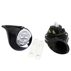 Par De Buzina Caracol Dupla Carro Universal 12v Grave Agudo - BZM
