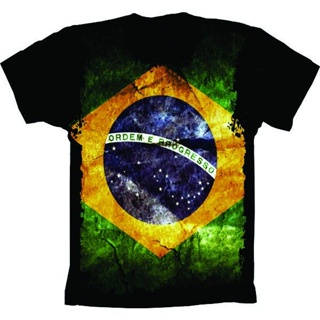 Linda Camiseta Fullprint 3D Bandeira do Brasil em Oferta na Shopee