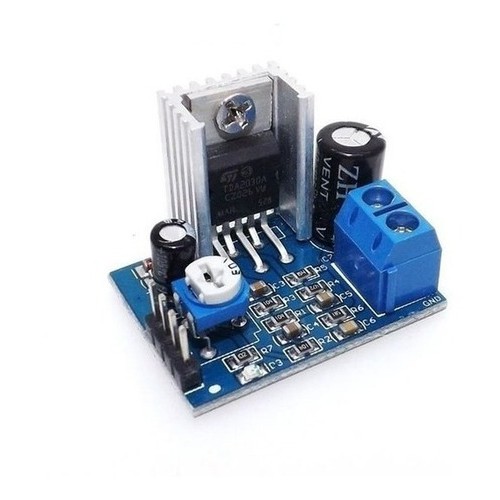 Placa Amplificador De Áudio Tda2030 Mini 15 W Rms Placa Amplificador Áudio, Tda2030a, 18w 6-12v modulo fonte amplificar fonte única tda2030a tda2030 tda 2030