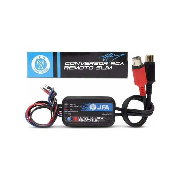 Conversor Jfa Slim C/ Remote - Fio X Rca P/ Player Original / 1582