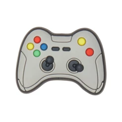 Jibbitz charm controle de video game cinza unico