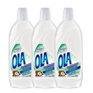 Kit com 3 Lava Roupas Ola Coco 500ml Cada em Oferta na Shopee