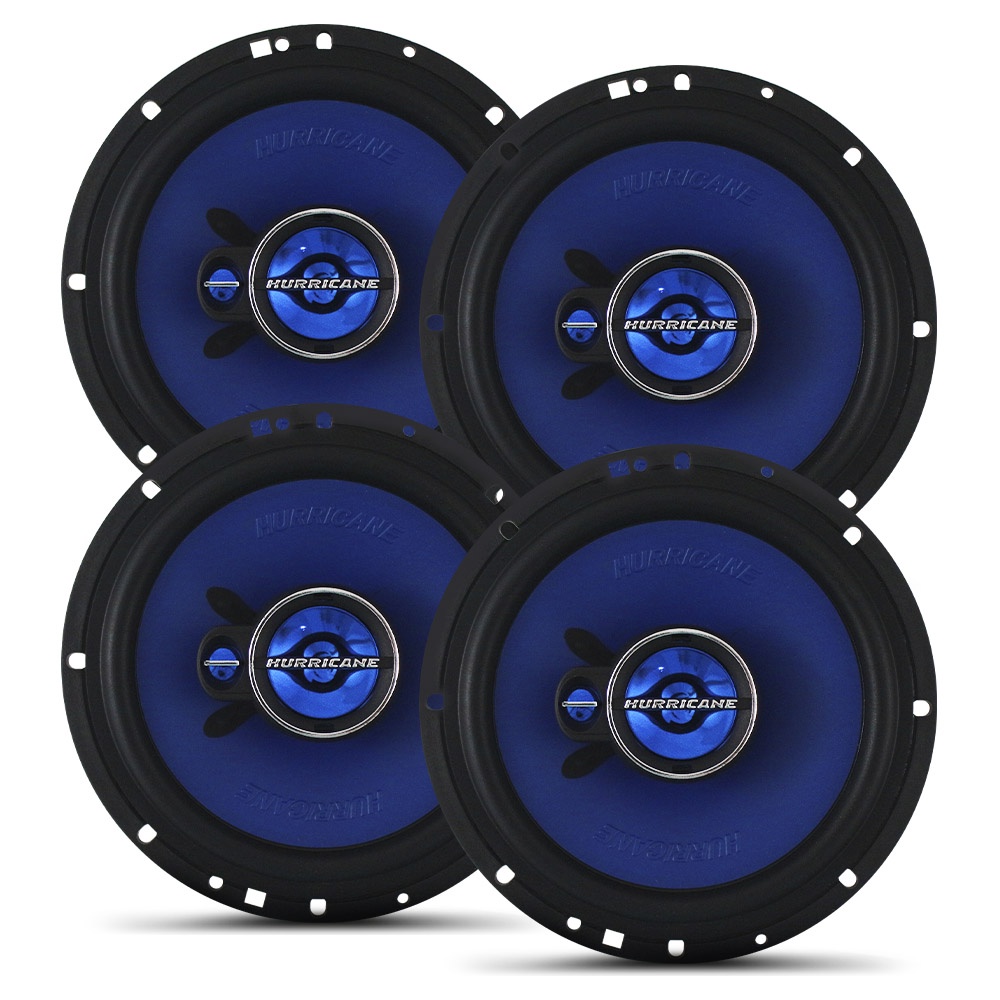 Kit 2 Pares Alto Falante 6 Polegadas 100w Rms Triak 6 Triaxial Hurricane Kit Fácil 200w Rms 400w Pico em Oferta na Shopee