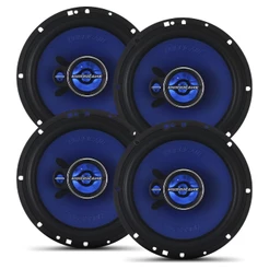 Kit 2 Pares Alto Falante 6 Polegadas 100w Rms Triak 6 Triaxial Hurricane Kit Fácil 200w Rms 400w Pico