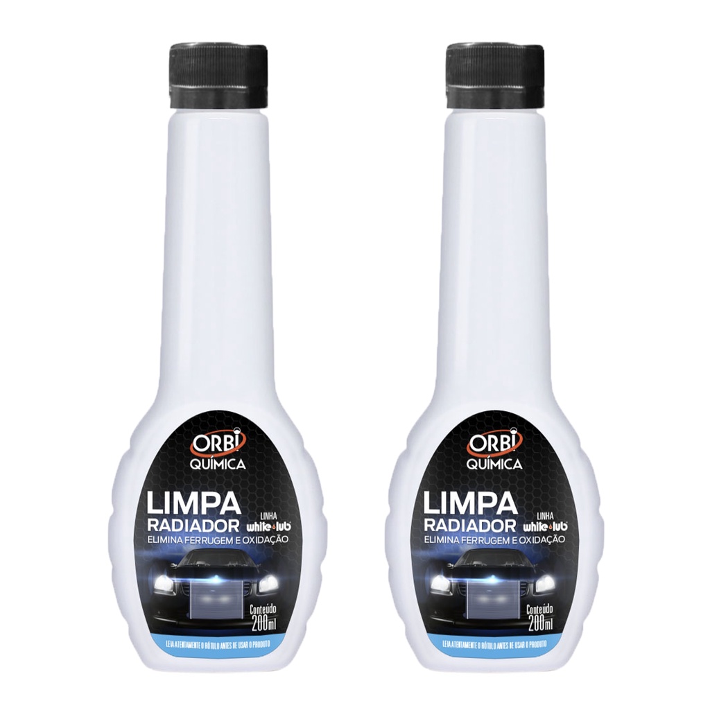 2 Aditivo Limpa Radiador Sistema Arrefecimento Remove Elimina Ferrugem Oxidação Resíduos 200ml Orbi