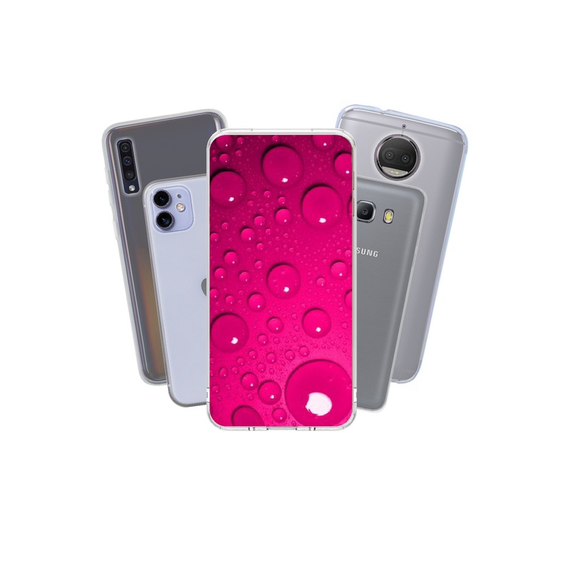 Capinha para celular personalizada Redmi Note 8 Pro- Bolhas rosa