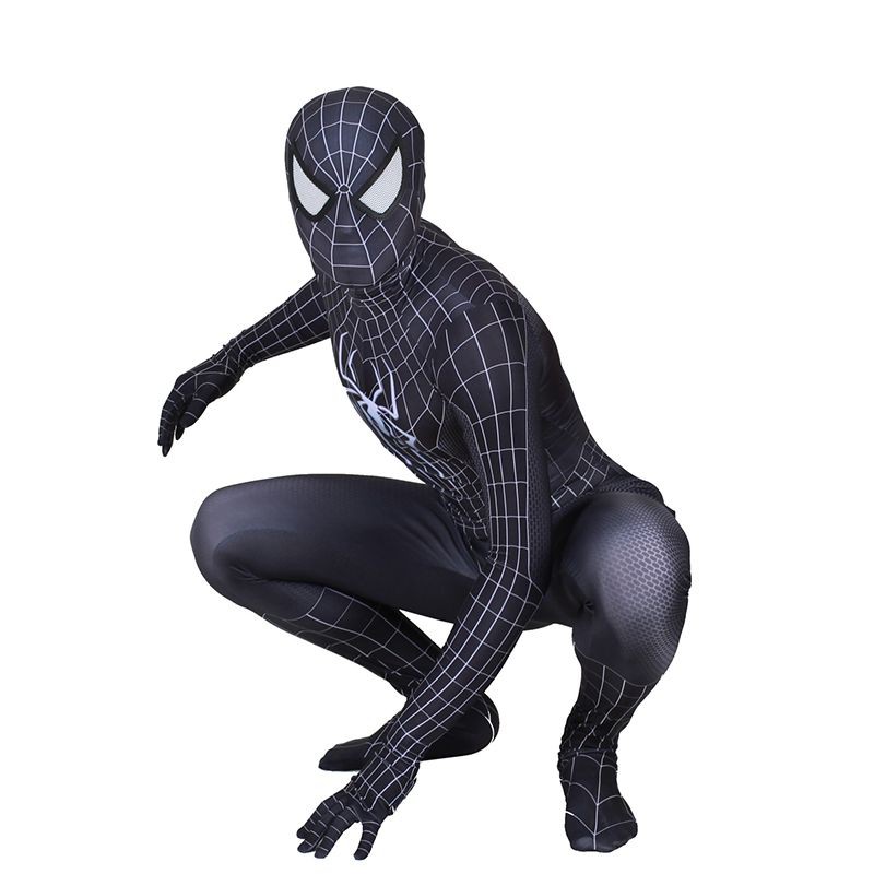 Incrível Preto Traje Cosplay 2 Lycra Terno Calças Justas The Spiderman Venom  Zentai | Shopee Brasil
