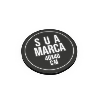 Luminoso Personalizado Redondo Sua Marca 40x40cm em Oferta na Shopee