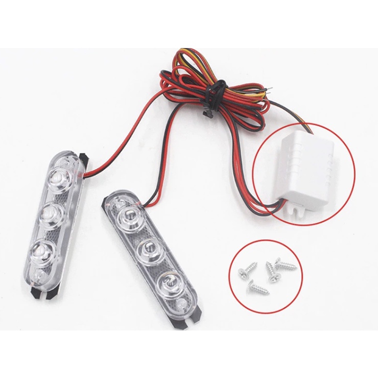 Kit Strobo Modulo Com Led Cada V Estrobo Automotivo Profissional