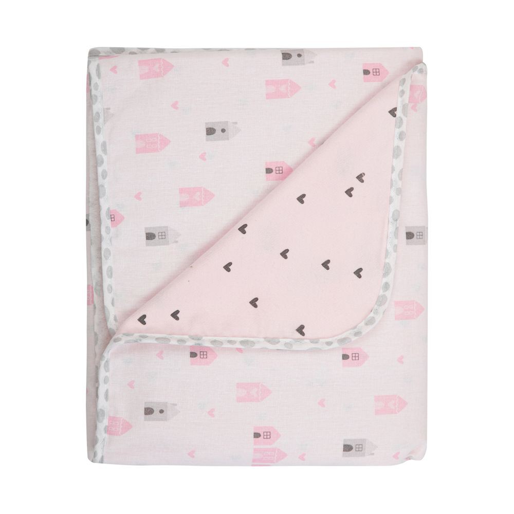 Manta Flanelada Dupla Face Bebê 90Cm X 80Cm Papi Composê