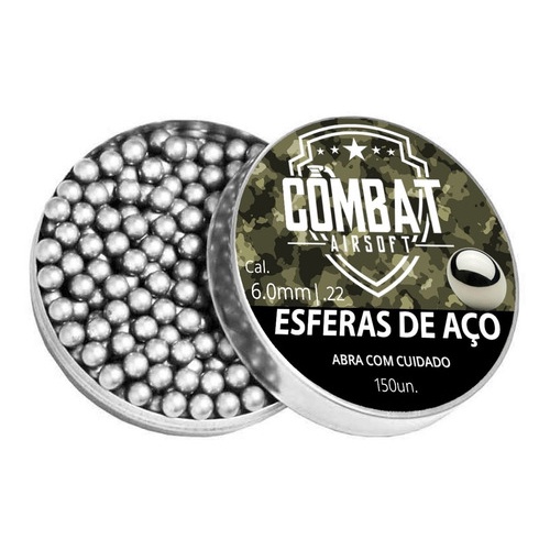 Esferas De Aço 6mm 150 Unidades - Combat em Oferta na Shopee