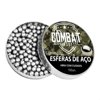 Esferas De Aço 6mm 150 Unidades - Combat em Oferta na Shopee